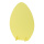 Osterei 3-teilig, aus Pappe, zum Zusammenstecken     Groesse: 40x28cm    Farbe: gelb