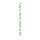 Guirlande de marguerites en soie artificielle/palstique     Taille: 180cm    Color: vert/blanc