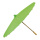 Parapluie de papier en papier/bois     Taille: Ø 80cm    Color: vert