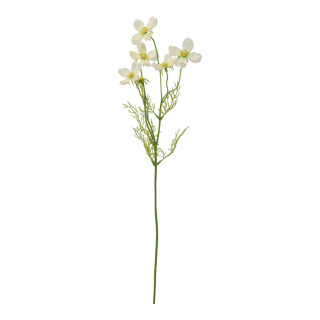 Cosmea 6-fold - Material: out of plastic/artificial silk - Color: white/green - Size: 67cm
