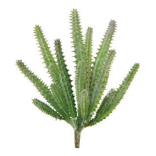 Kaktus aus Kunststoff     Groesse: 16cm    Farbe: grün     #