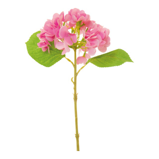 Hortensia  en plastique/soie artificielle Color: vert/pink Size: 35cm X Ø 21cm