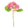 Hortensie aus Kunststoff/Kunstseide     Groesse: 35cm, Ø 21cm - Farbe: grün/pink #