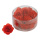 Rosenblütenköpfe 30Stck./Blister, Kunstseide Größe:4,5cm Farbe: rot    #