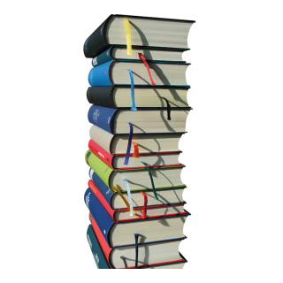 Motif imprimé "Pile de livres" tissu  Color: coloré Size: 180x90cm
