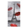 Motif imprimé "Paris" papier  Color: rouge/gris Size: 180x90cm