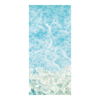 Banner "ice cubes" fabric - Material:  - Color: light blue - Size: 180x90cm