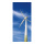 Motivdruck "Windkraft", Stoff, Größe: 180x90cm Farbe: blau/weiß   #