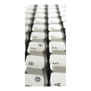 Banner "Computer Keyboard" fabric - Material:  - Color: black/mulitcoloured - Size: 180x90cm