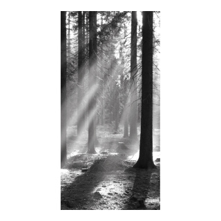 Motif imprimé "Ambiance forêt" tissu  Color: brun Size: 180x90cm