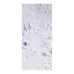 Motivdruck Spuren im Schnee, Stoff, Größe: 180x90cm...