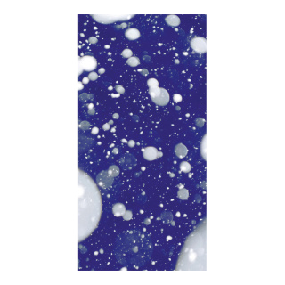 Motif imprimé " Neige battante" tissu  Color: bleu/blanc Size: 180x90cm