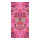 Banner "flower patterns"  - Material: made of paper - Color: pink - Size: 180x90cm