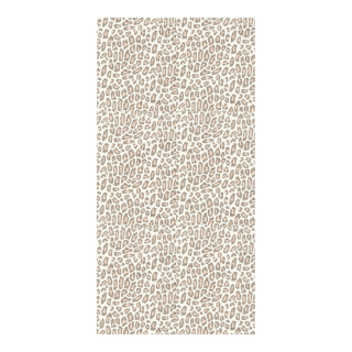 Banner "Leopard pattern" fabric - Material:  - Color: white/brown - Size: 180x90cm
