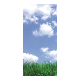 Banner "Clouds and Grass" paper - Material:  - Color: multicoloured - Size: 180x90cm