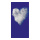 Motif imprimé "Coeur de nuage" papier  Color: bleu/blanc Size: 180x90cm