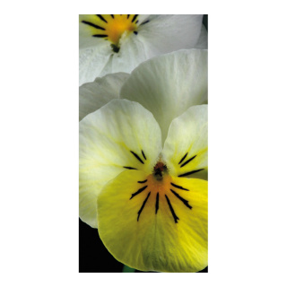 Banner "Pansy" paper - Material:  - Color: white/yellow - Size: 180x90cm