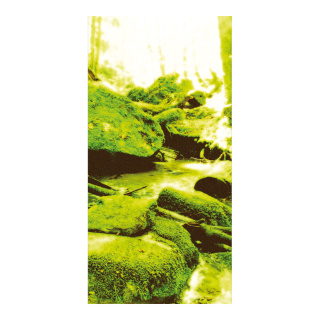 Motif imprimé "Forêt de lutins" papier  Color: vert Size: 180x90cm
