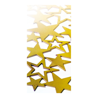 Motivdruck "Sternpaneel", aus Papier, Größe: 180x90cm Farbe: gold/weiß   #