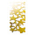 Motivdruck "Sternpaneel", aus Papier, Größe: 180x90cm Farbe: gold/weiß   #