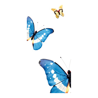 Motivdruck "Schmetterlinge", aus Papier, Größe: 180x90cm Farbe: blau/bunt   #