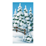 Banner "Fairytale Winter Forrest" paper -...