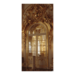 Banner "Baroque hall" paper - Material:  - Color: gold - Size: 180x90cm