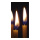Motivdruck "Kerzenschein", Papier, Größe: 180x90cm Farbe: natur/schwarz   #