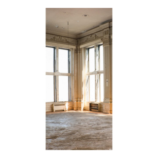 Motivdruck "Leerer Raum", Stoff, Größe: 180x90cm Farbe: grau/beige   #