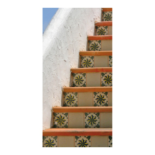 Motivdruck "Maurische Treppe", Papier, Größe: 180x90cm Farbe: grau   #