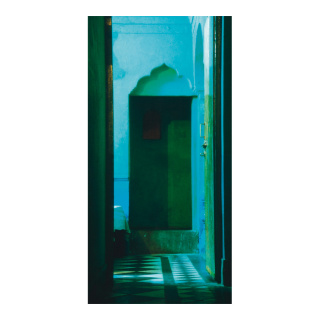 Motivdruck "Indischer Raum", Papier, Größe: 180x90cm Farbe: blau/bunt   #