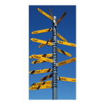 Banner "signpost" paper - Material:  - Color:...