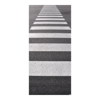 Banner "Crosswalk" fabric - Material:  - Color: grey/white - Size: 180x90cm