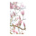 Motif imprimé "Magnolias" tissu  Color: rose Size: 180x90cm