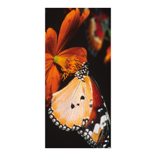 Banner "Butterfly" fabric - Material:  - Color: orange - Size: 180x90cm