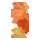 Motif imprimé " Brown leaves" tissu  Color: automne Size: 180x90cm