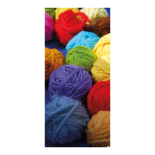 Motif imprimé "Boule de laine" papier  Color: coloré Size: 180x90cm