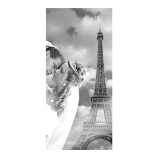 Banner "In love with Paris" paper - Material:  - Color: grey/white - Size: 180x90cm