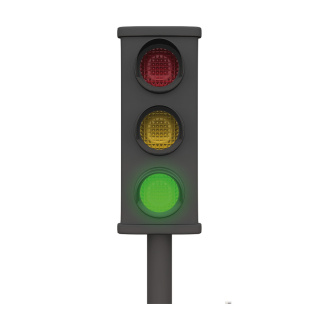 Banner "traffic lights" paper - Material:  - Color: black/white/multicoloured - Size: 180x90cm