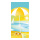 Banner "Beach Life" fabric - Material:  - Color: yellow/multicoloured - Size: 180x90cm