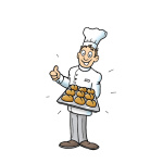 Motivdruck "Bäcker" aus Stoff   Info:...
