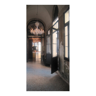 Motif imprimé "Palazzo" tissu  Color: noir Size: 180x90cm