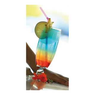 Banner "Cocktail" paper - Material:  - Color: multicoloured - Size: 180x90cm