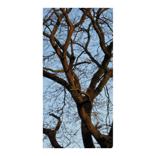 Banner "Bare Treecrown" paper - Material:  - Color: blue/brown - Size: 180x90cm