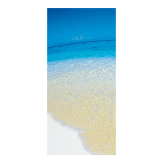 Motivdruck "Meeresstrand", Papier, Größe: 180x90cm Farbe: blau   #