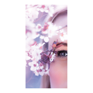 Banner "Cherry blossoms" paper - Material:  - Color: pink - Size: 180x90cm