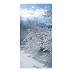Banner "Snowy branches" paper - Material:  -...