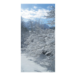Banner "Snowy branches" fabric - Material:  -...