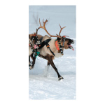 Banner "Reindeers" fabric - Material:  - Color:...