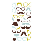 Motif imprimé "Moustaches" tissu  Color:...